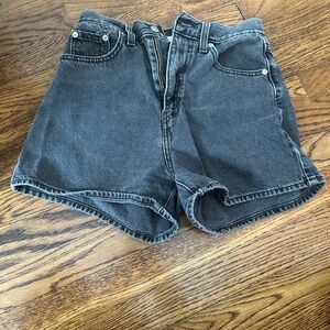 Levi's Premium high loose Charcoal Jean Shorts for Women